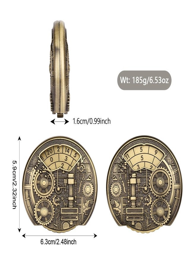 Keller & Weber Spinner DND Dice Set, Fingertip Gyro Metallic DND Dice, DND Starter Set, Dungeon Gears Dice Spinner for DND Dice Set, D&D Gifts with Gift Box, Role Playing Game Board Game Accessories, Bronze - Image 5